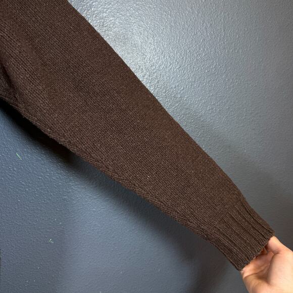 Number Nine 2 men’s brown wool full zip Japan sweater Avant Garde - Picture 12 of 16